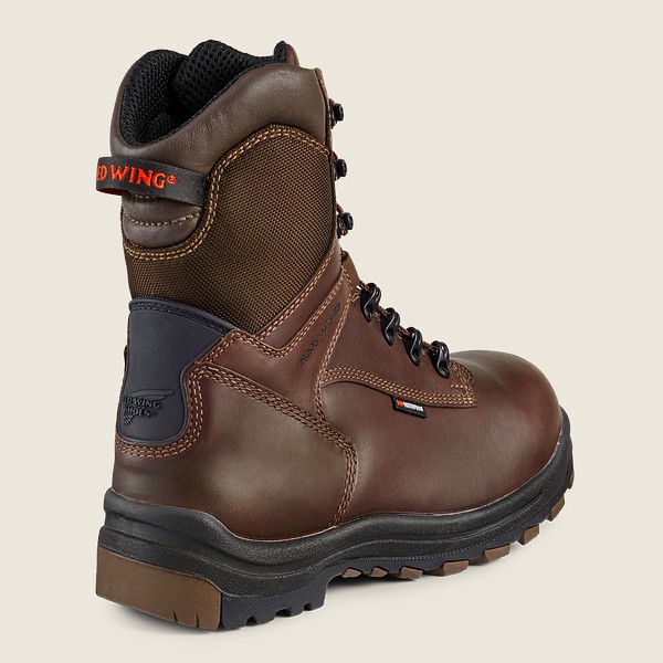 Red Wing Safety Boots Black/Brown - Red Wing Mens King Toe® - 8-inch Insulated Waterproof Csa Toe -